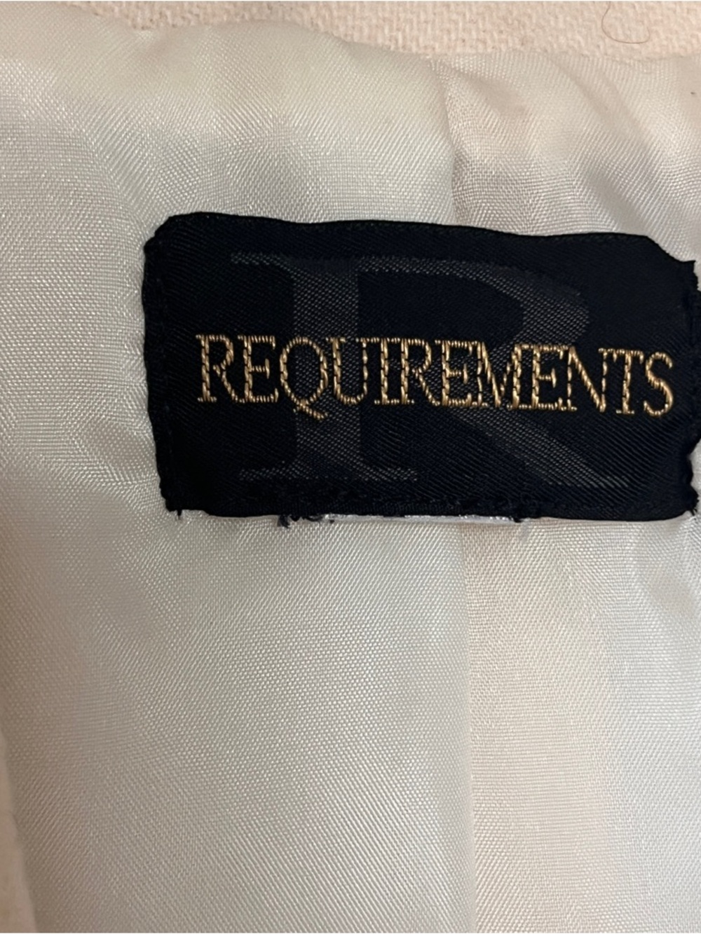 Vintage Cream Single-Button Notch Lapel Blazer - image 4